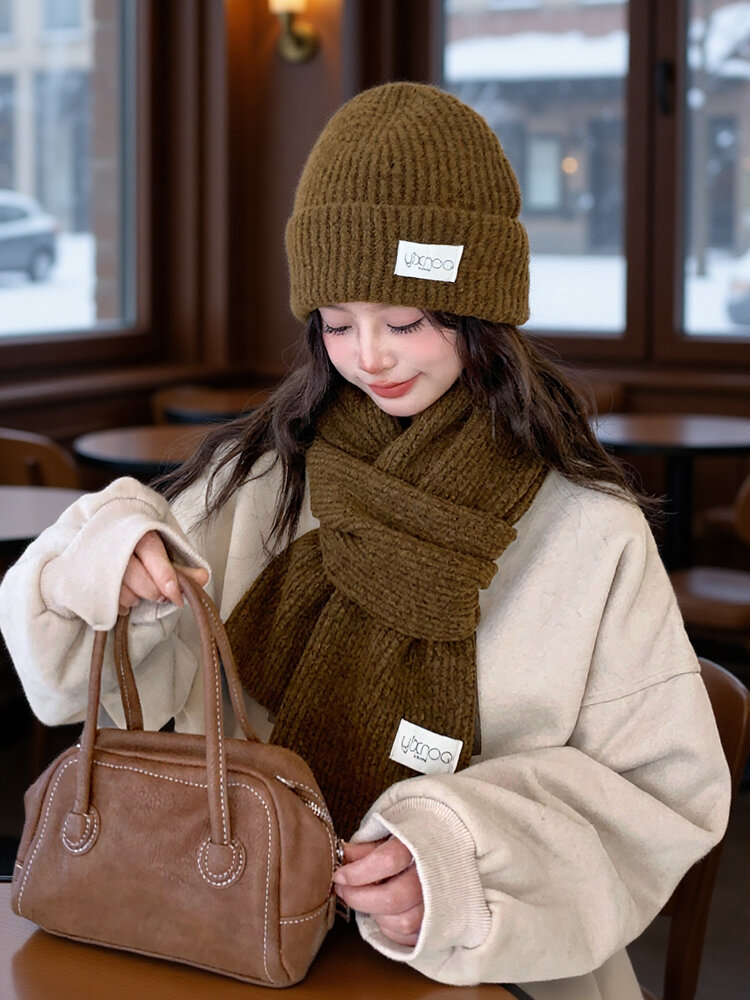 JIFANPAUL | Pink Winter Warm Knit Scarf Women | Lazada Singapore
