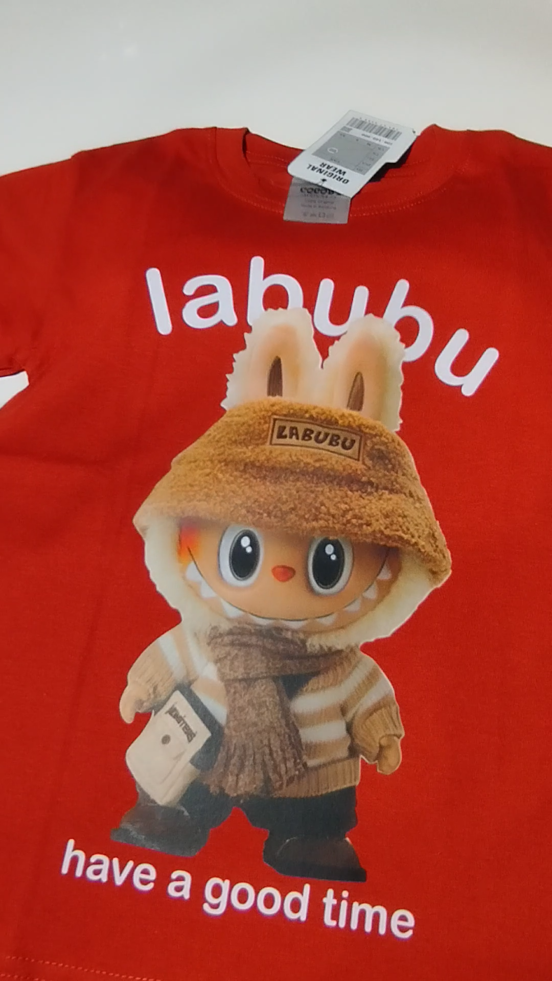 BAJU KAOS ANAK LABUBU VIRAL kaos anak distro cocoby Laki Laki dan Perempuan Umur 1-8 Tahun