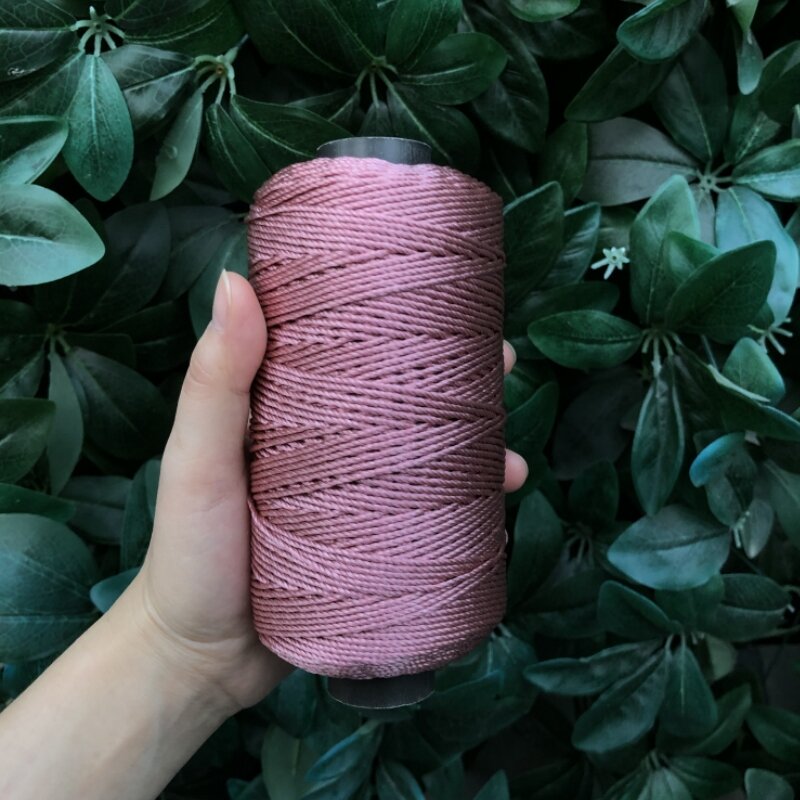 1.5mm 200m Colored Polypropylene Yarn Cord Crochet Yarn Art Cord Yarn Knitting Cord Crafts DTY for Crochet Bags Purses Dolls