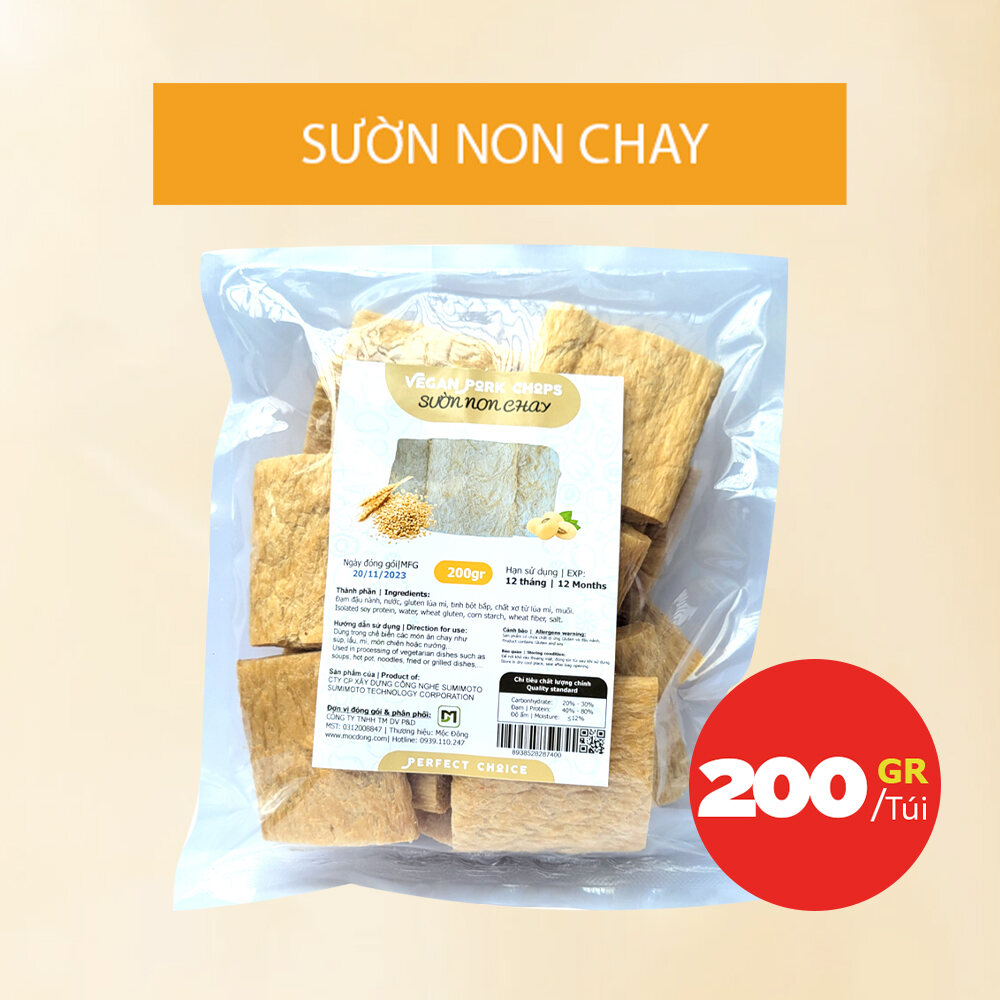 Túi 200gr Sườn Non chay đậu nành cao cấp