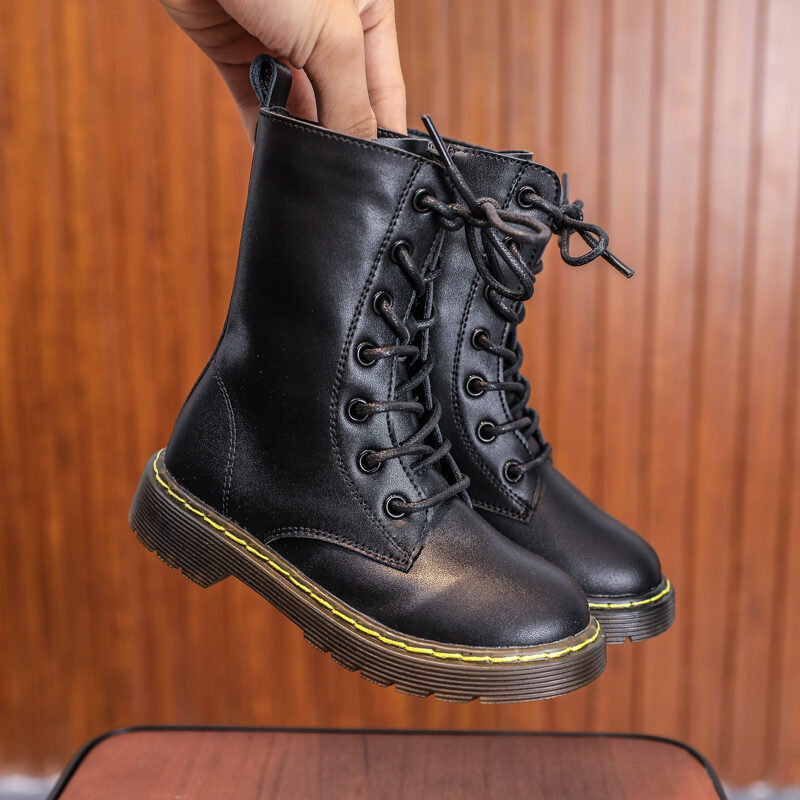 Fleece lined leather boots Clearance