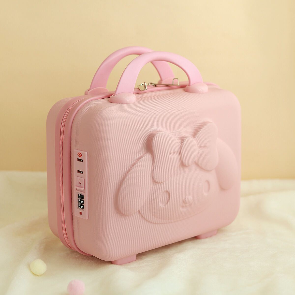 Sanrio My Melody Design Trolley Case Kawaii Wheels Suitcase Travel Luggage  Rolling 18inch Storage Box Pink Girl Trolley Case Bag