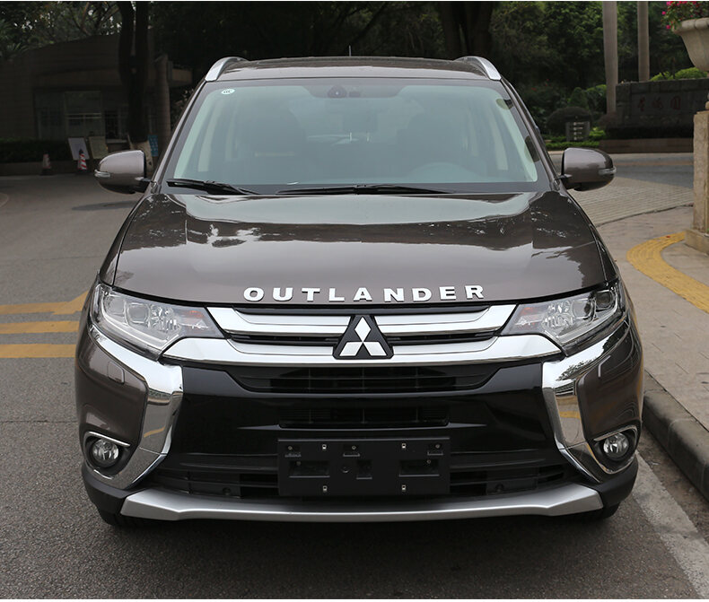 Mitsubishi Outlander Restoration Car Sticker Label Hood Logo Letter Logo Restoration Metal Letter Sticker Car Head Cover Logo. 