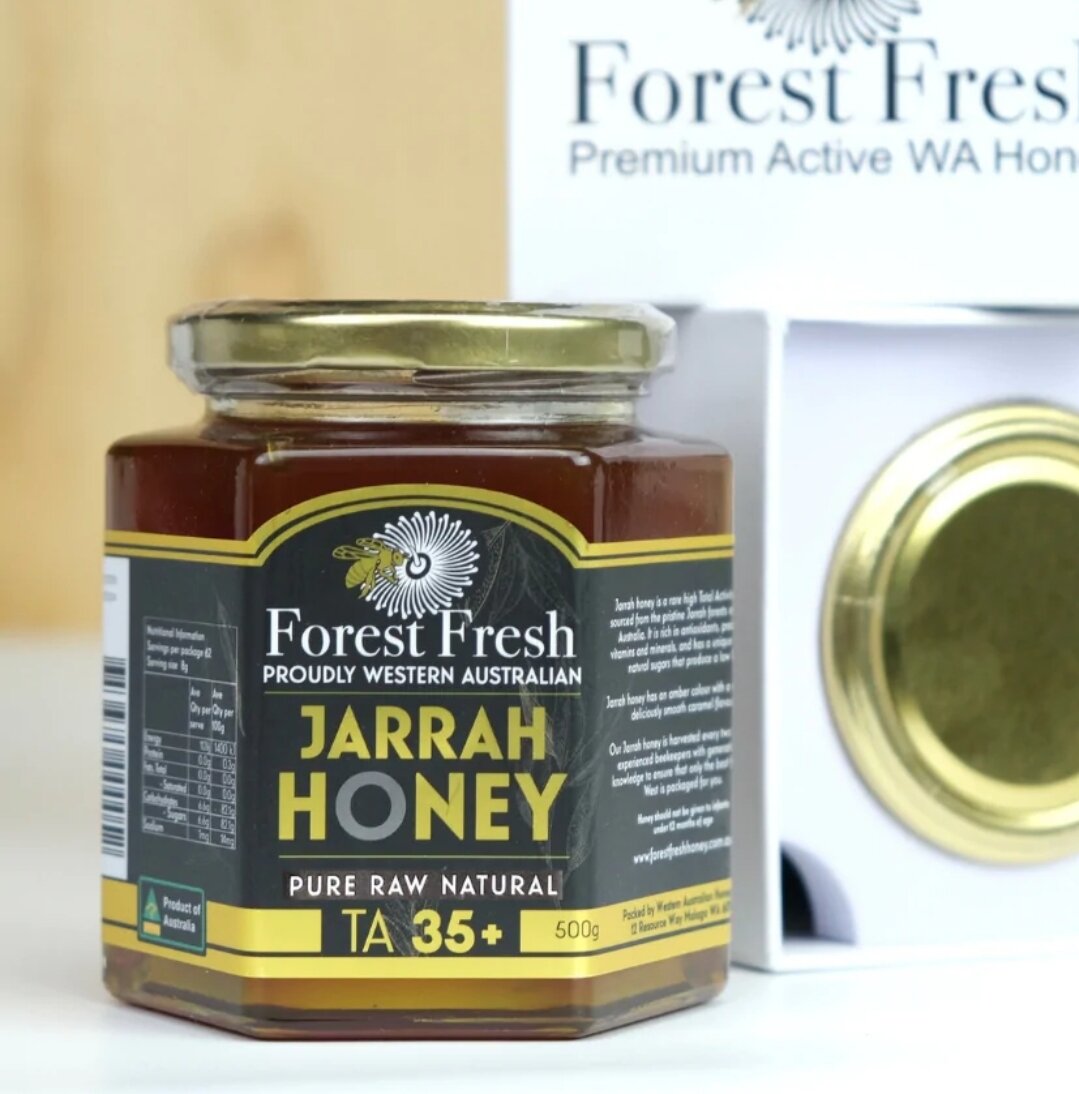 FOREST FRESH HONEY JARRAH TA 35+ 500g LOW GI. Product of Australia