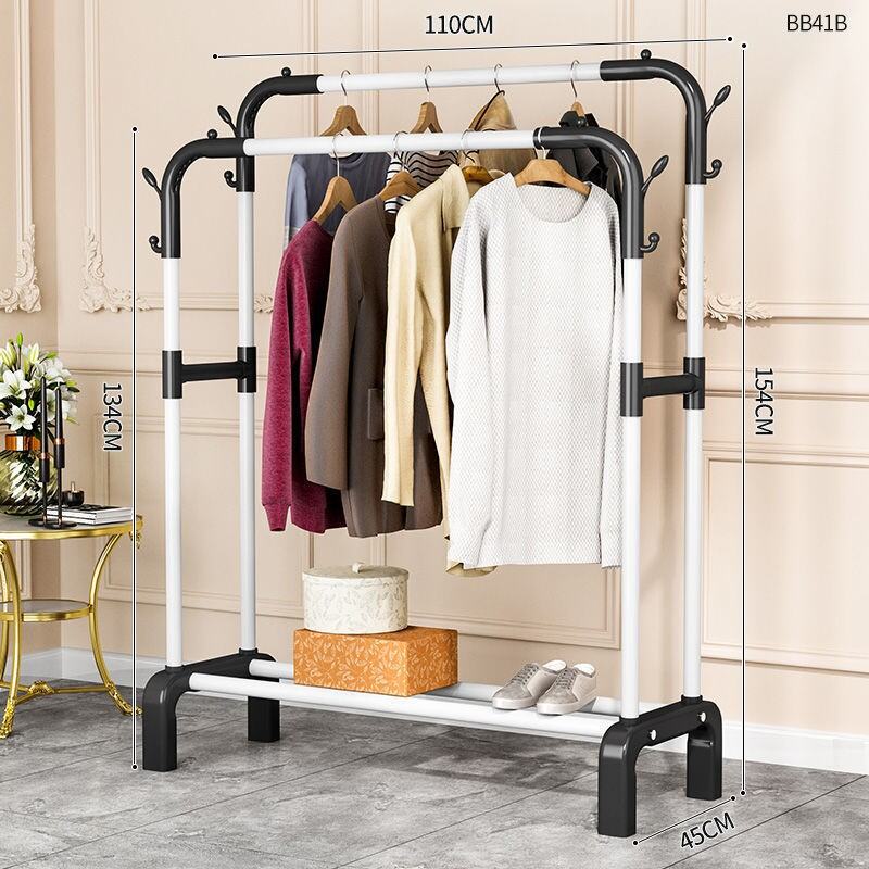 Indoor Clothes Hanger Household Floor Standing Drying Rack Simple