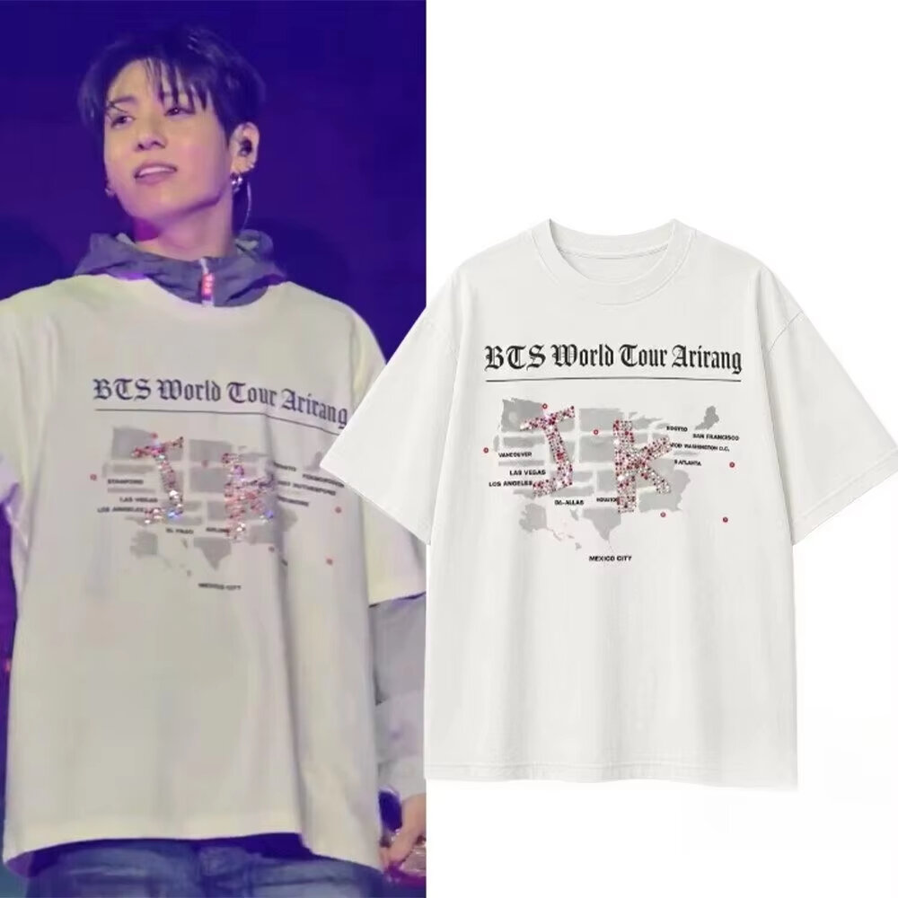 Hot Toys | 2026 Summe KPOP JK Jungkook Same Style 100% Cotton T