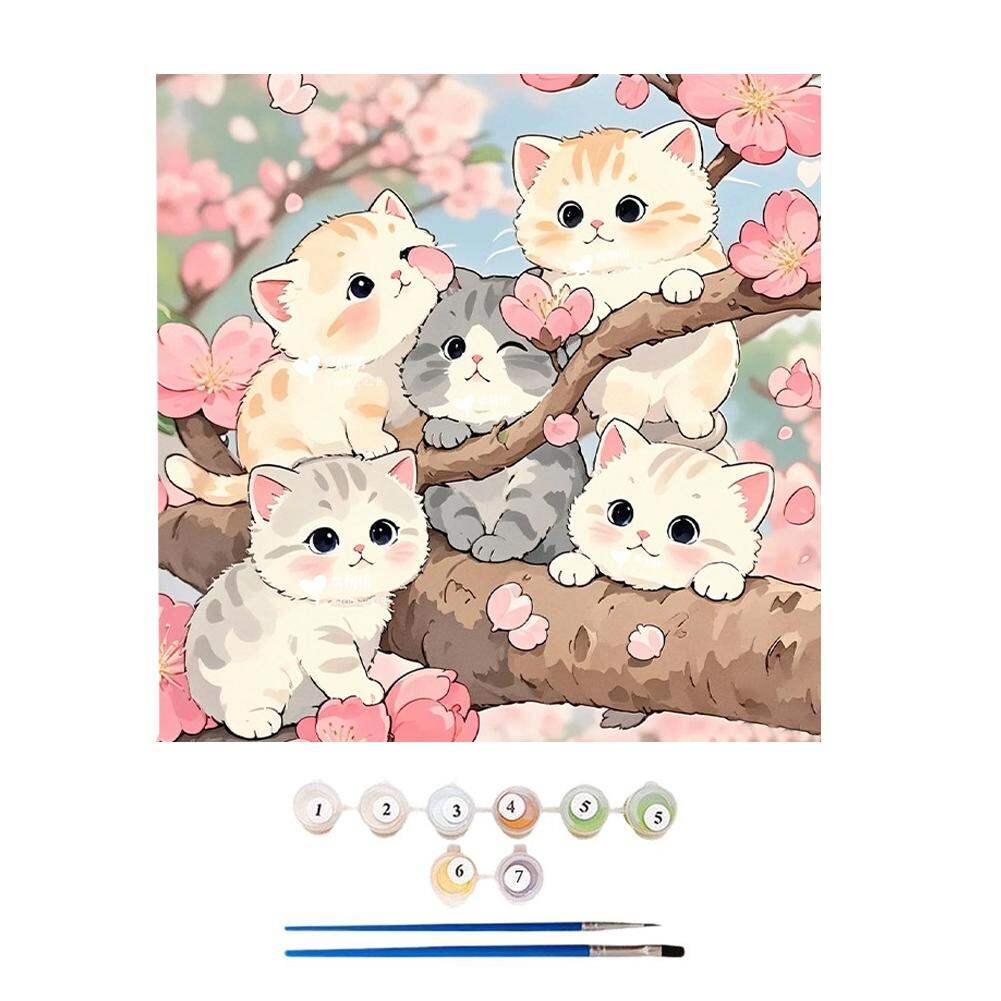 Oil Painting Package Book Cat DIY Paint By Numbers For Adults On Canvas Acrylic Paint Kit Wall Art Home Decoration Gift ﻿