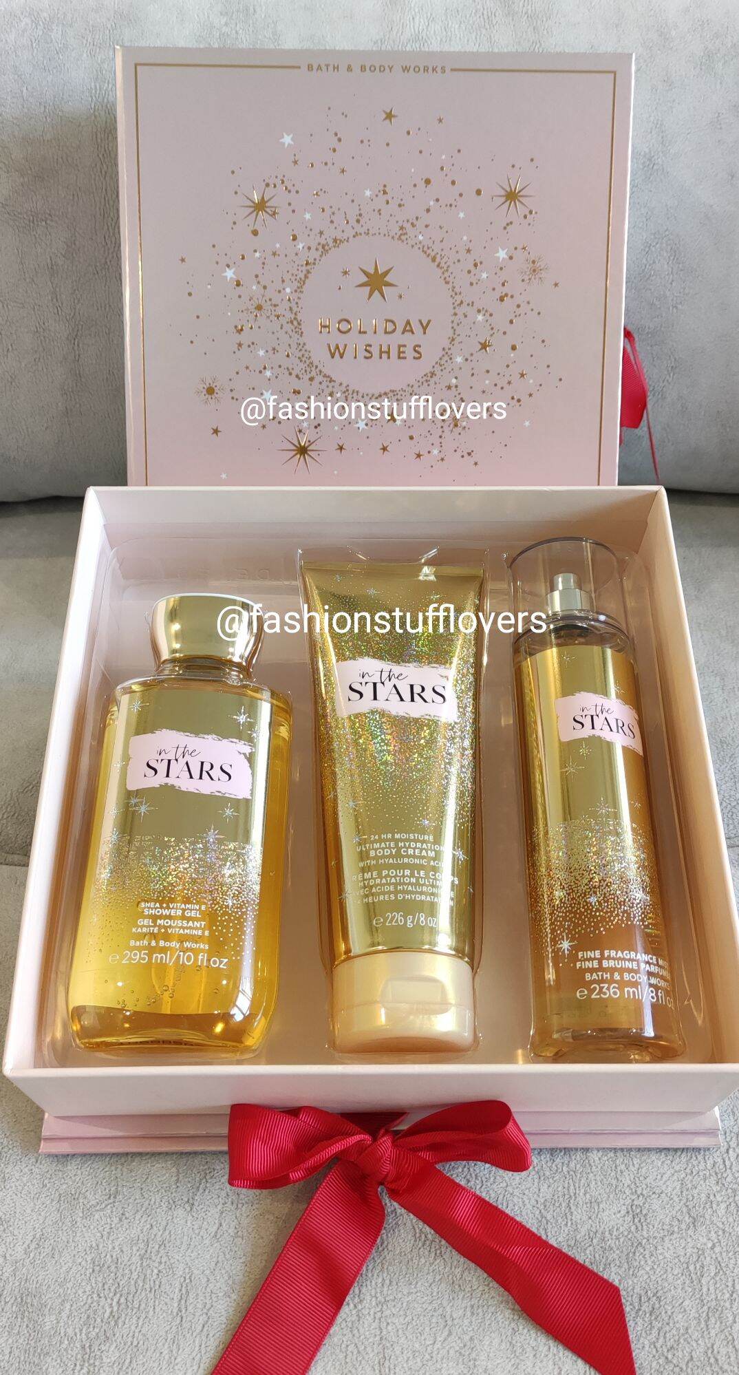Christmas gift edition Bath & body works In the Star gold box