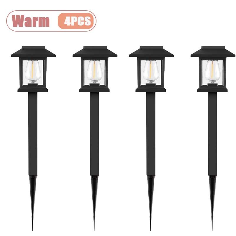 Outdoor Solar LED Ground Stake Light Lawn Lamp for Garden Villa Courtyard Park Landscape Yard Atmosphere Lighting