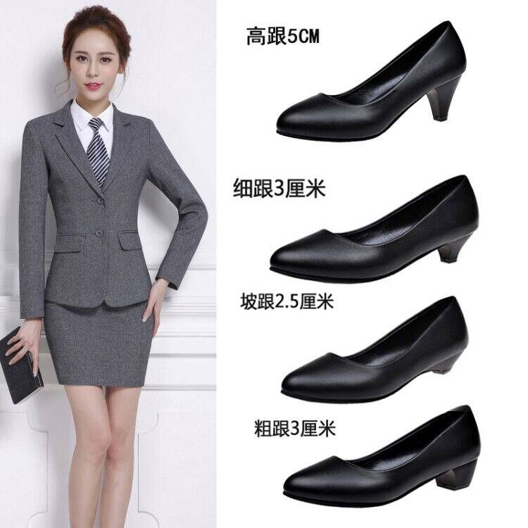 black work shoes women