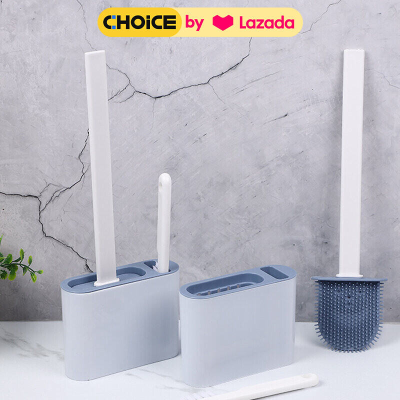 Household toilet brush set toilet corner clean brush long handle soft brush clean toilet brush two in one