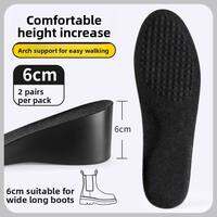 ZUYINBULUO | Height Increasing Insoles for Men Arch Support Summer Breathable Invisible 5cm