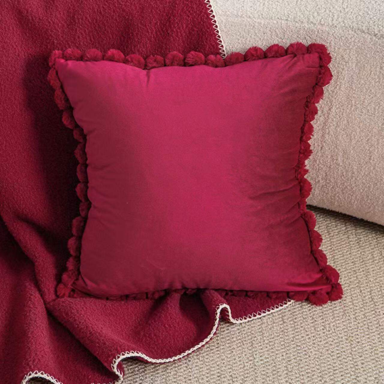 Wedding Red New Chinese Style Pillow Cushion