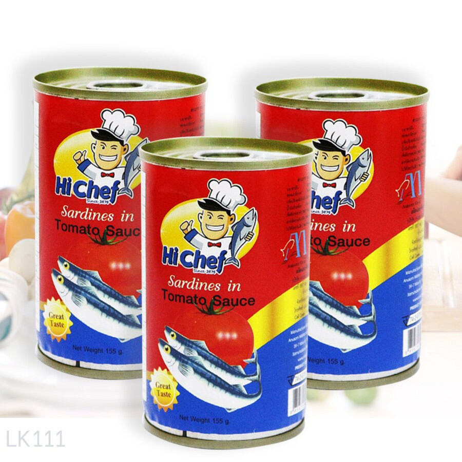 Hộp cá mồi sốt cà Thái Lan HI-CHEF 155g