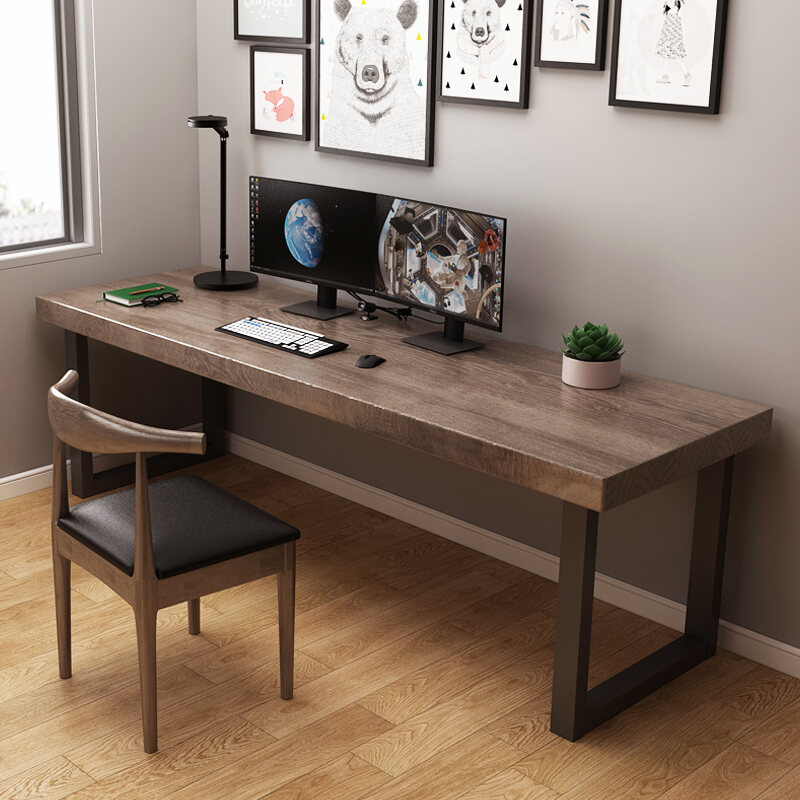 wood home desk