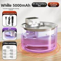 HELLOLEIBOO | Automatic Stainless Large Capacity Wireless Induction Pet Water Fountain