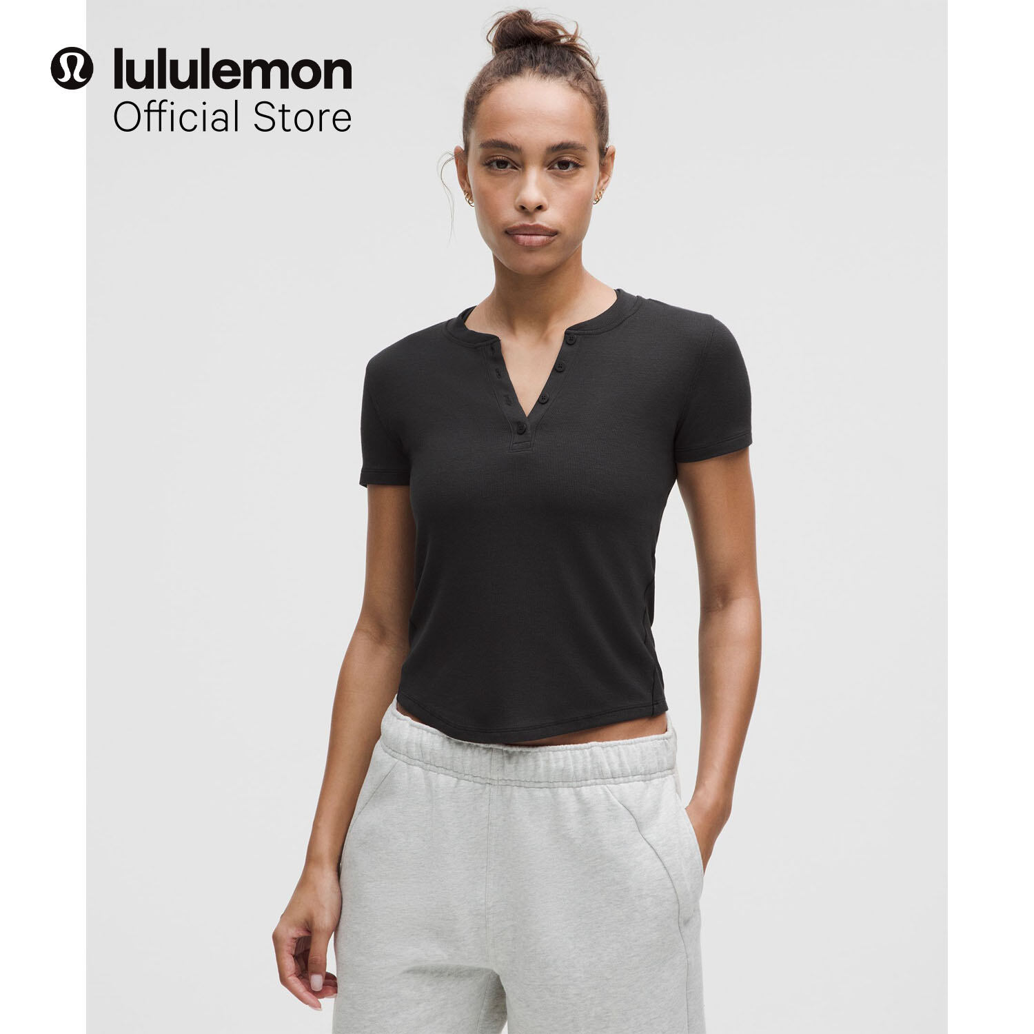 lululemon Womens All It Takes Tee - Ribbed Nulu™ - yoga top
