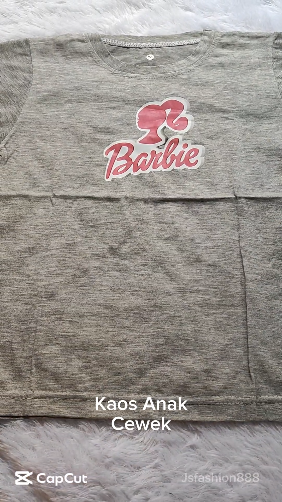 Kaos Anak Cewek Baju Atasan Anak Cewek Lengan Pendek Barbie