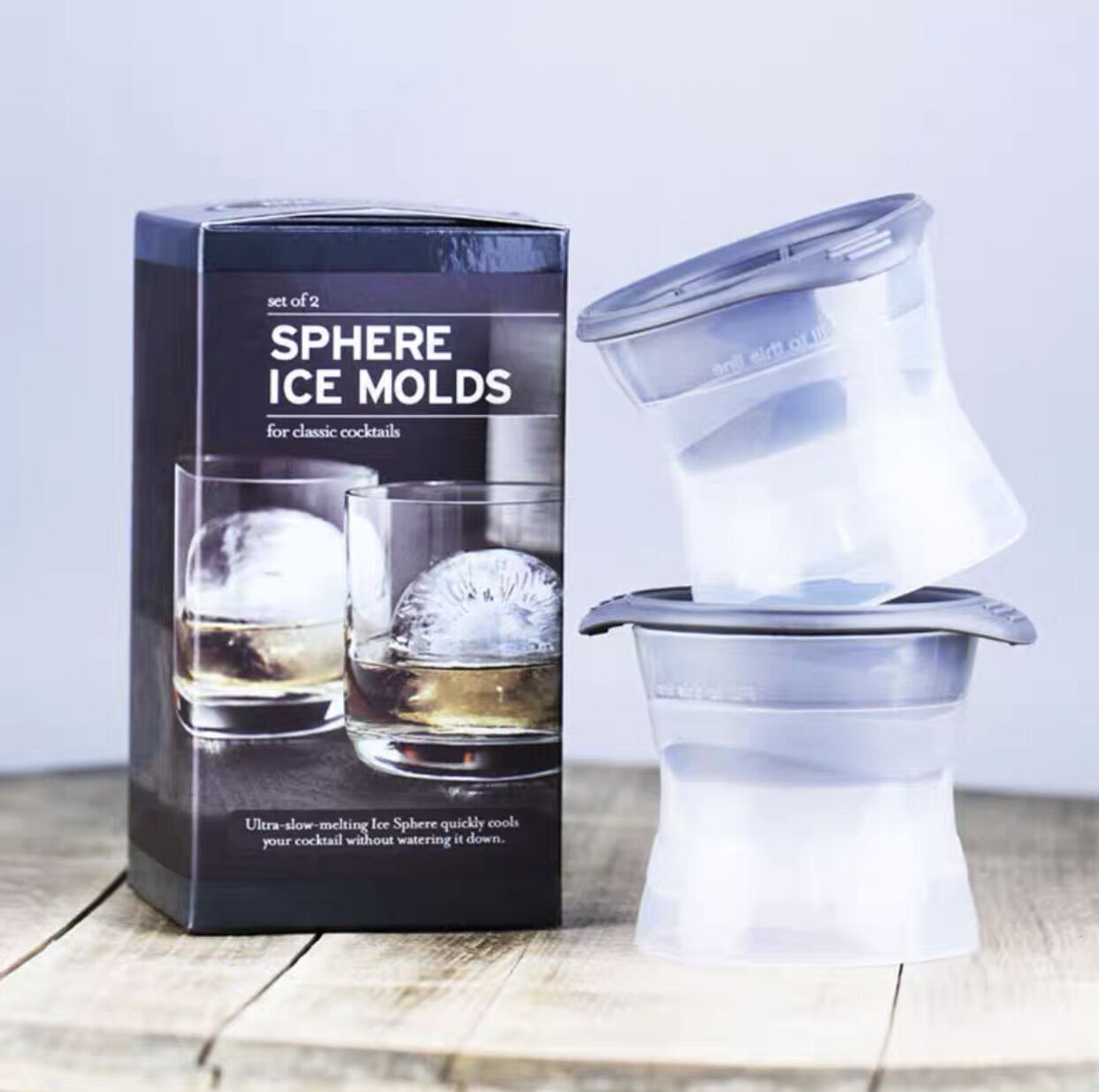 Tovolo Leak-Free, Sphere Ice Molds With Tight Silicone Seal, 2.5 Inch Sphere - Set Of 2