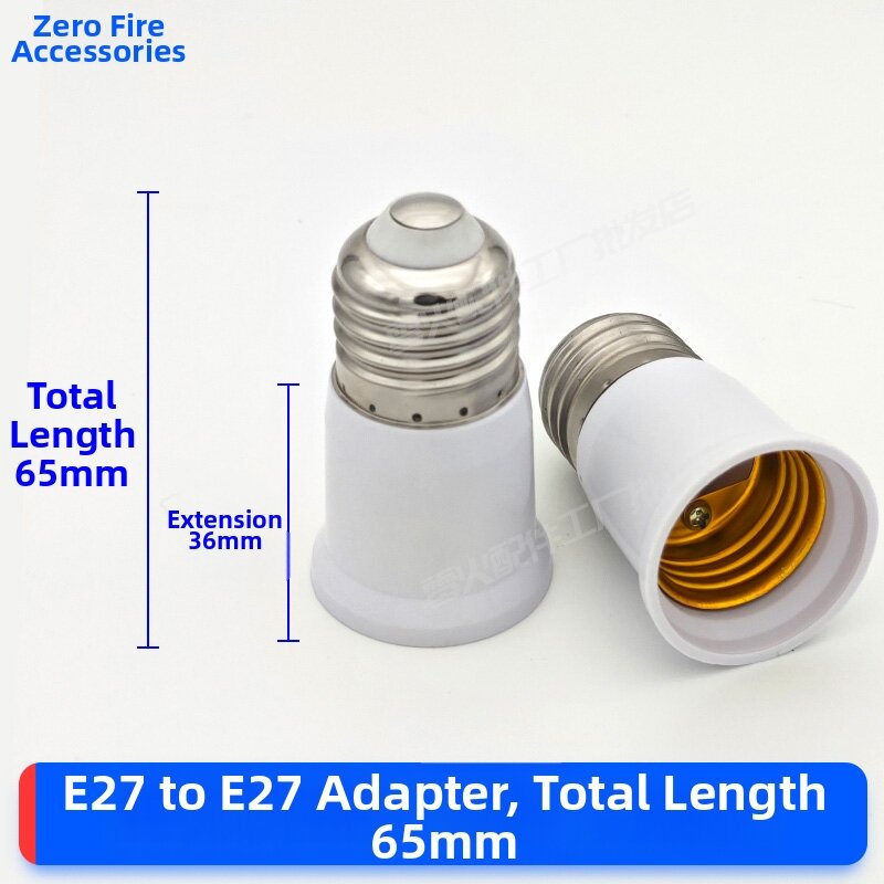 E27 Universal Lamp Holder Extension One to Two Thread Screw on Energy Saving Lamp E14 Plug B22 Converter Lighting Accessories