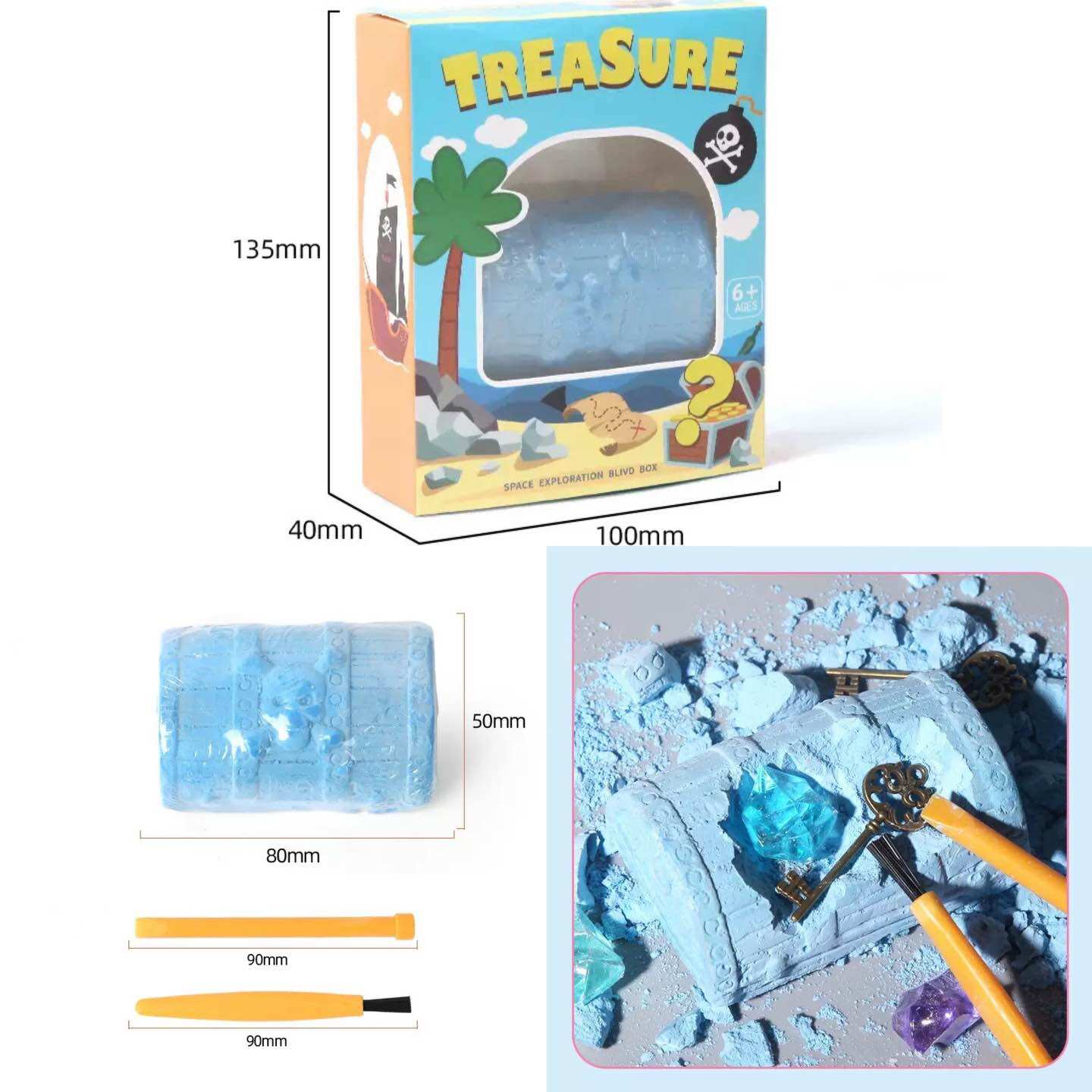 Excavation Dig Toys DIY Decoration Toys sea animal mermaid goodie bag return gift