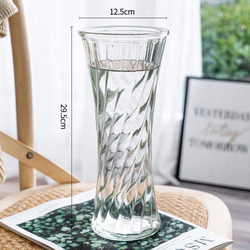 ZHENG FU | Bamboo Lucky Plant Transparent Glass Vase