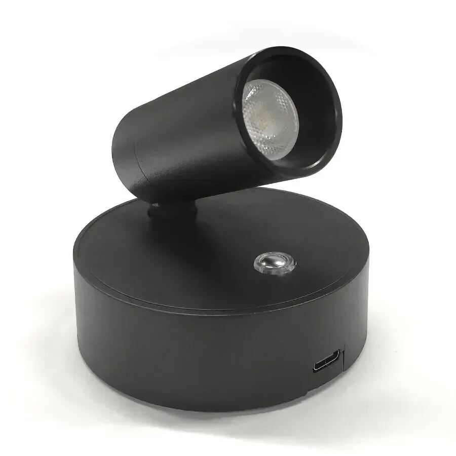 LED Light Magnetic USB Rechargeable Wall Light Spotlight Wireless No Punch Reading Light With Touch Switch Dimmable Bedside Lamp