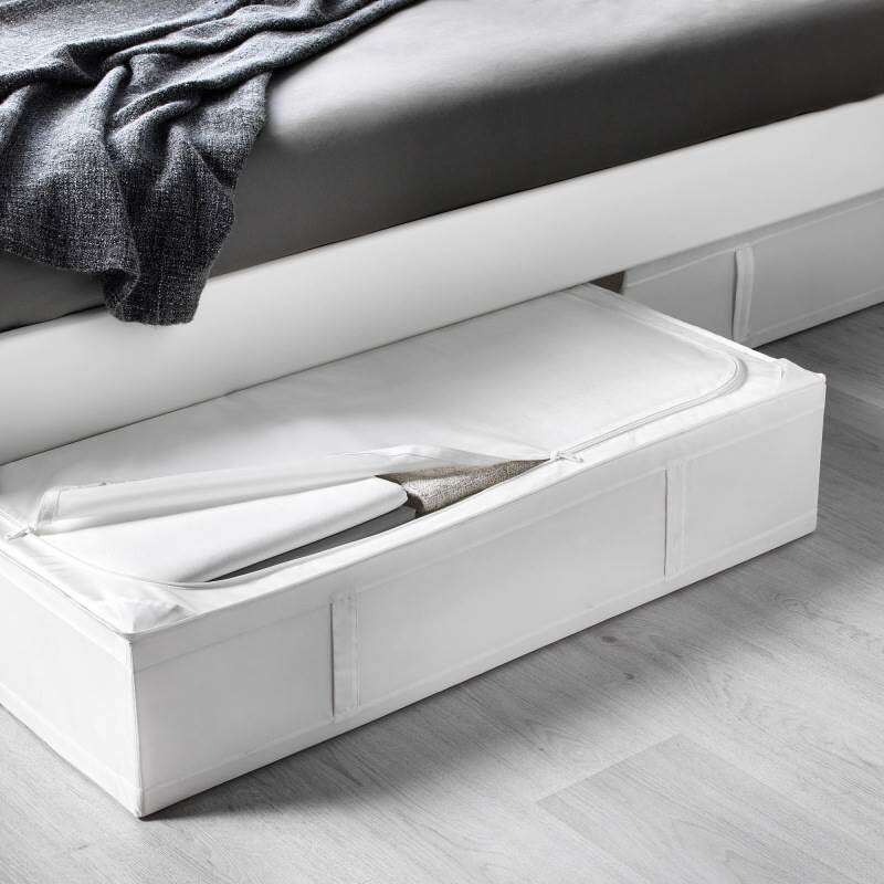 Oxford Fabric Underbed Storage Box Flat Ultra-Thin Shoe Organizer Student Dormitory Cloth Art Household Storage Container