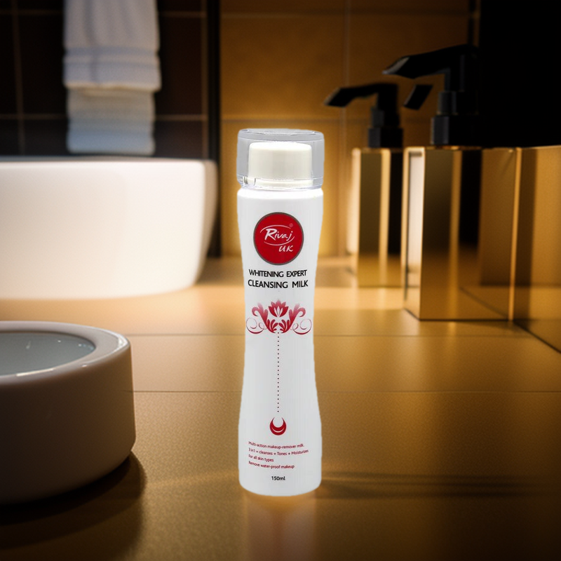 RIVAJ UK WHITENING EXPERT CLEANSING MILK 150ML. 
