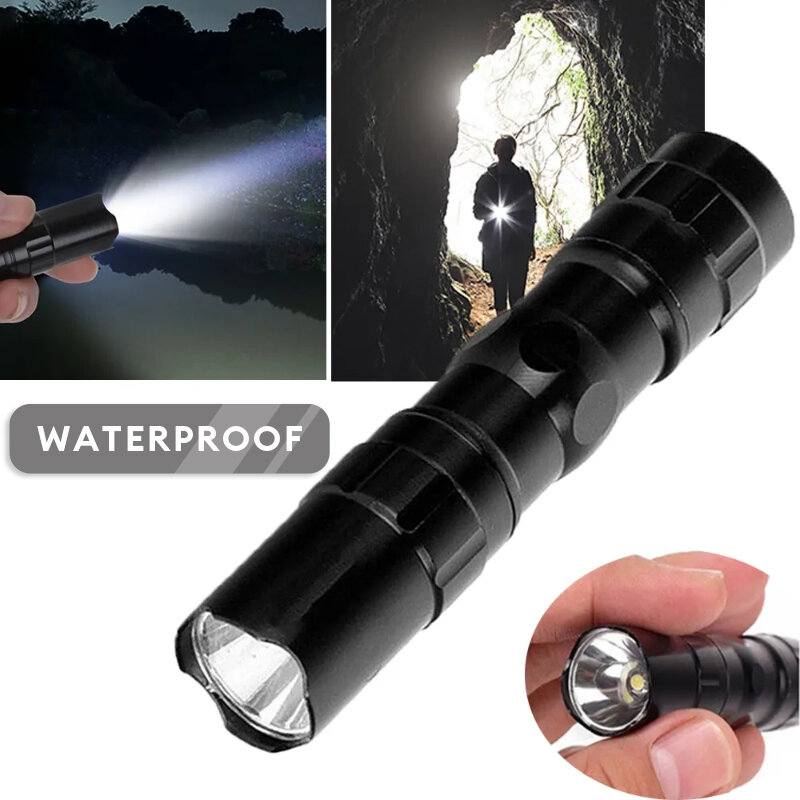 Mini mạnh mẽ Led Torch đa chức năng Keyclap ánh sáng ngoài trời cắm trại câu cá ánh sáng
