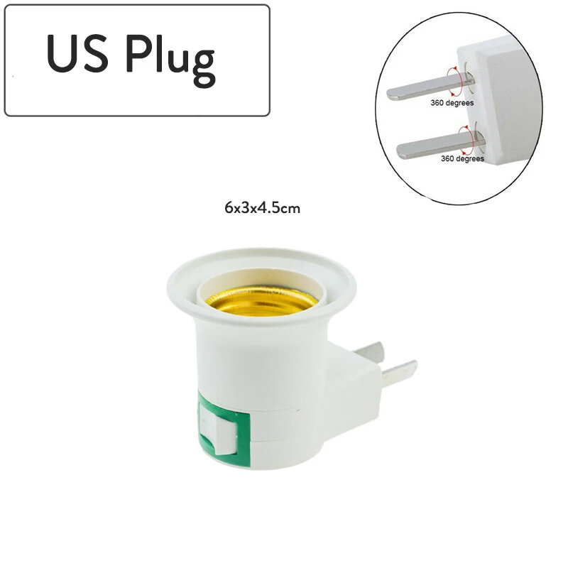 E27 Lamp Base Flexible Bend Mobile Test Light Socket Light Adapter Plug Switch Lamp Holder EU US UK Plug For LED Lamp Base