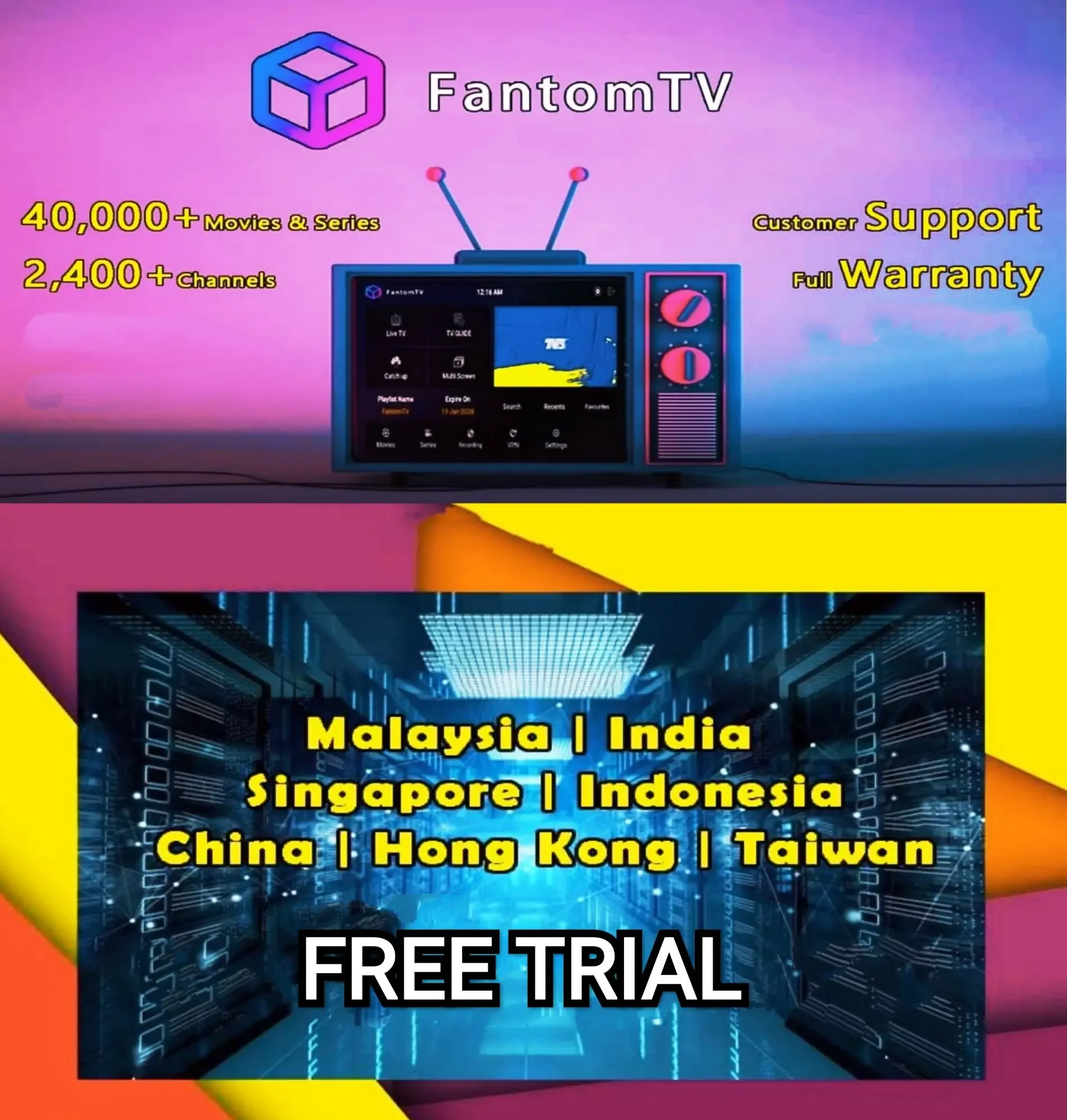 Multimedia FantomTV Non-stop Entertainment