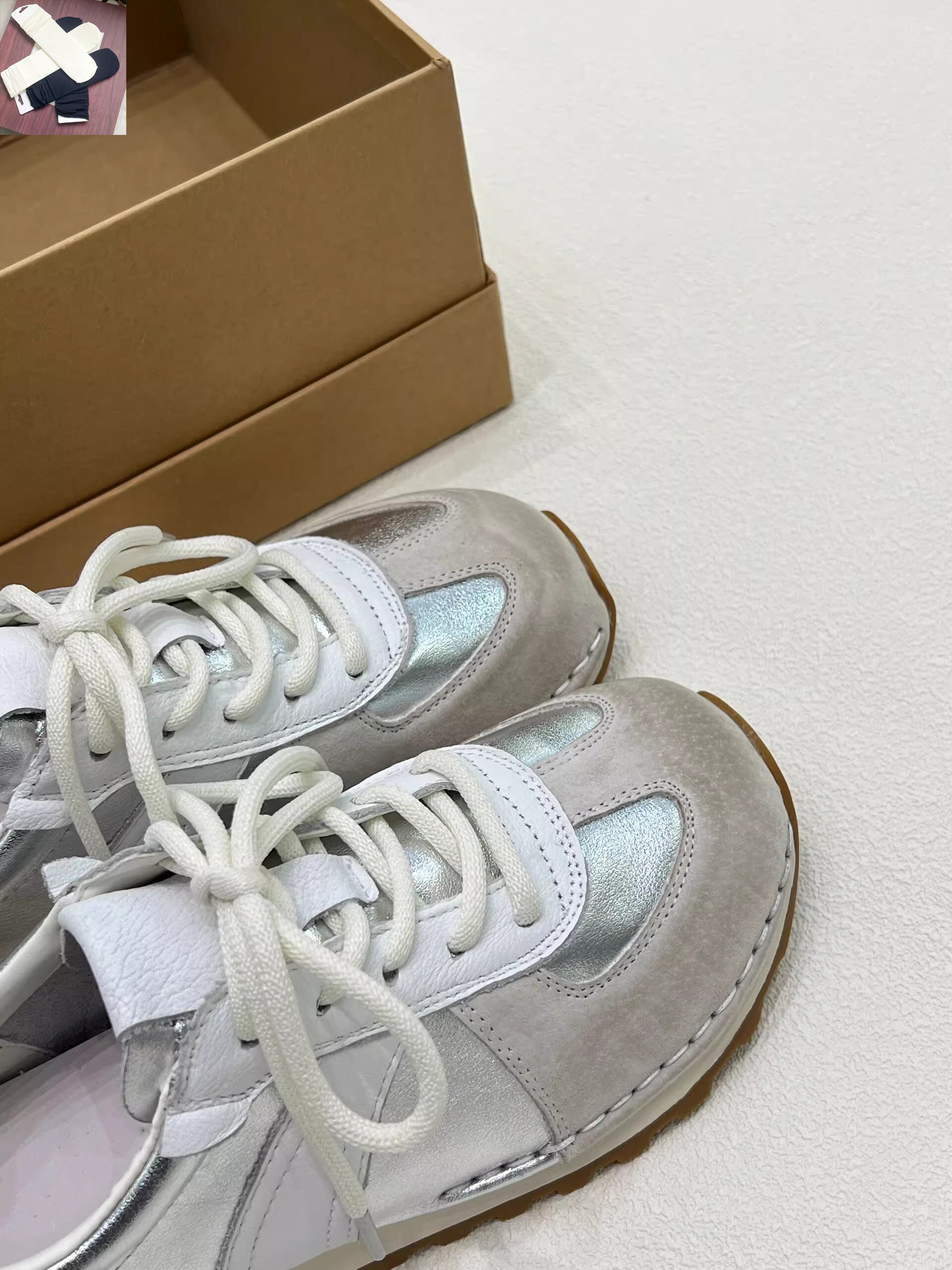 Silver Agan Women's Spring Summer 2025 New Retro Versatile Sports Casual Shoes Breathable Deqin Shoes Internet Celebrity Board Shoes · v7