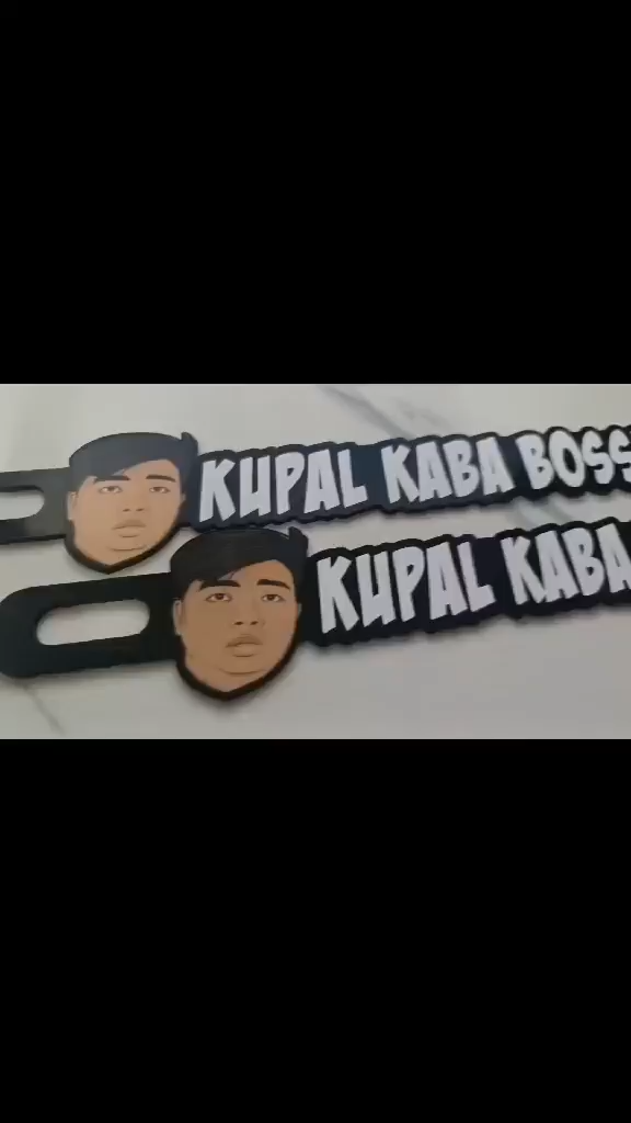 WECAST MALUPITON CAR PLATE BADGE KUPAL KABA BOSS 3mm Acrylic