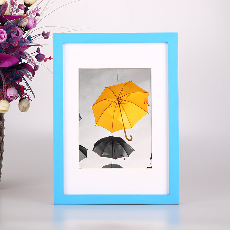 Modern Simple Style A4 Picture Frame Real Wood Wall Hanging Photo Frame Poster Decoration Home Decor from Shandong China