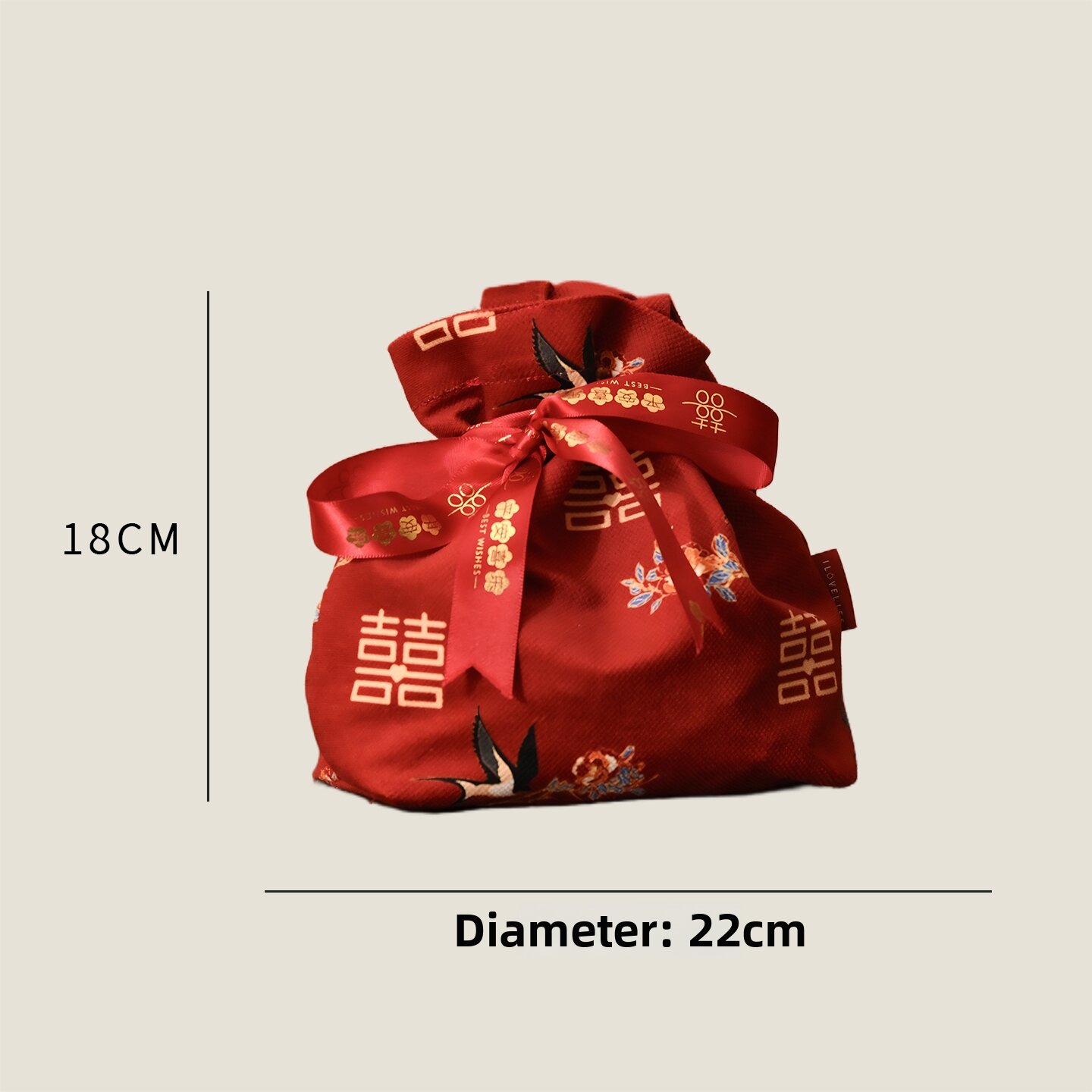 WOAISHENGHUO | Elegant Wedding Drawstring Gift Bag