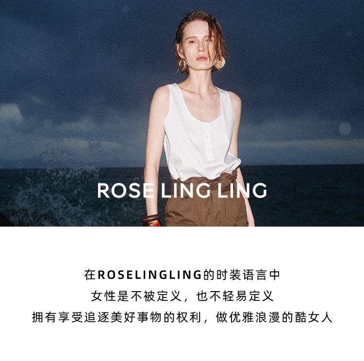 RoseLingLing Ultra-Fine Australian Silk Wool Blend Slimming Knit T-Shirt with Henley Collar for Women Casual Summer Style