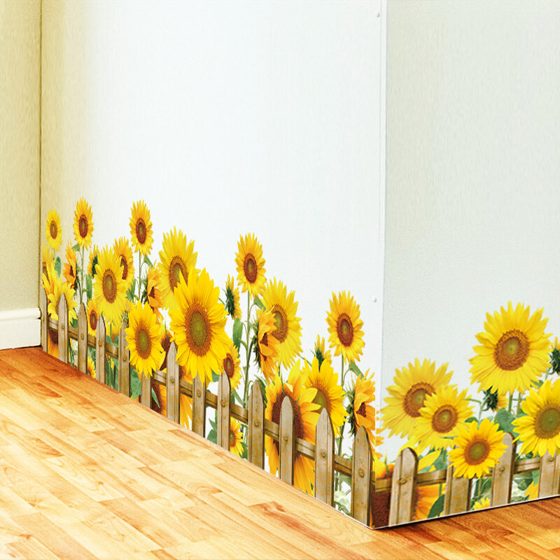 sunflower photo wall