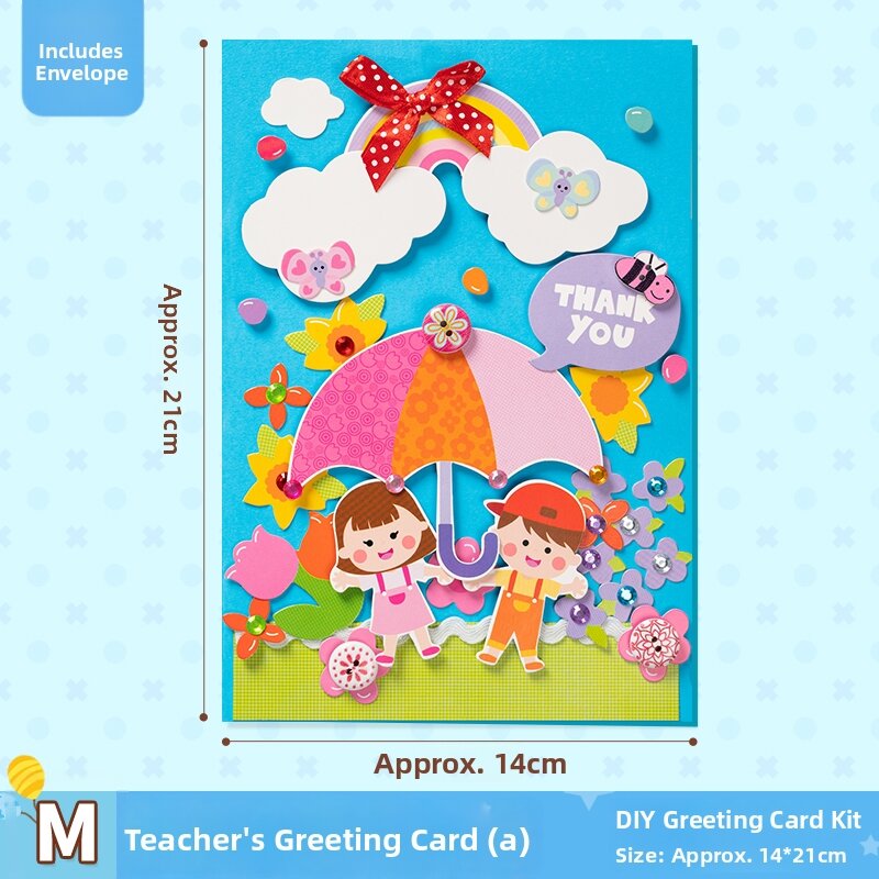QU RAN | Teachers Day DIY Coloring Handprint Card