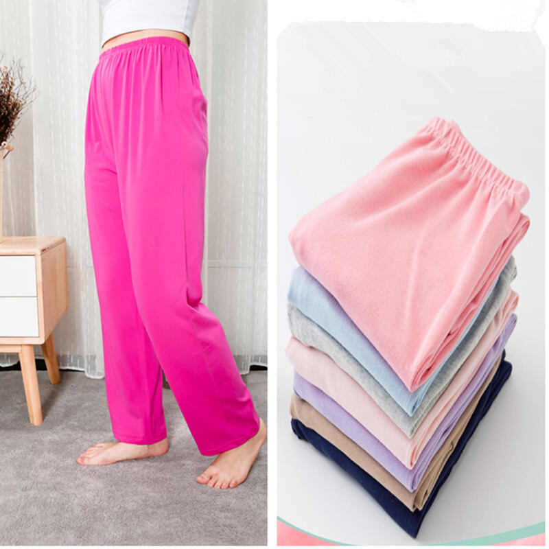Store Manager Recommended Spring and Autumn Women's Cotton Straight Pajama  Pants | Lazada Singapore
