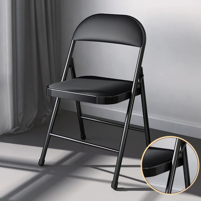 Foldable Chair Portable Backrest Chair Dining Chair Household Simple Dormitory Chair Training Office Computer Chair Simple Stool