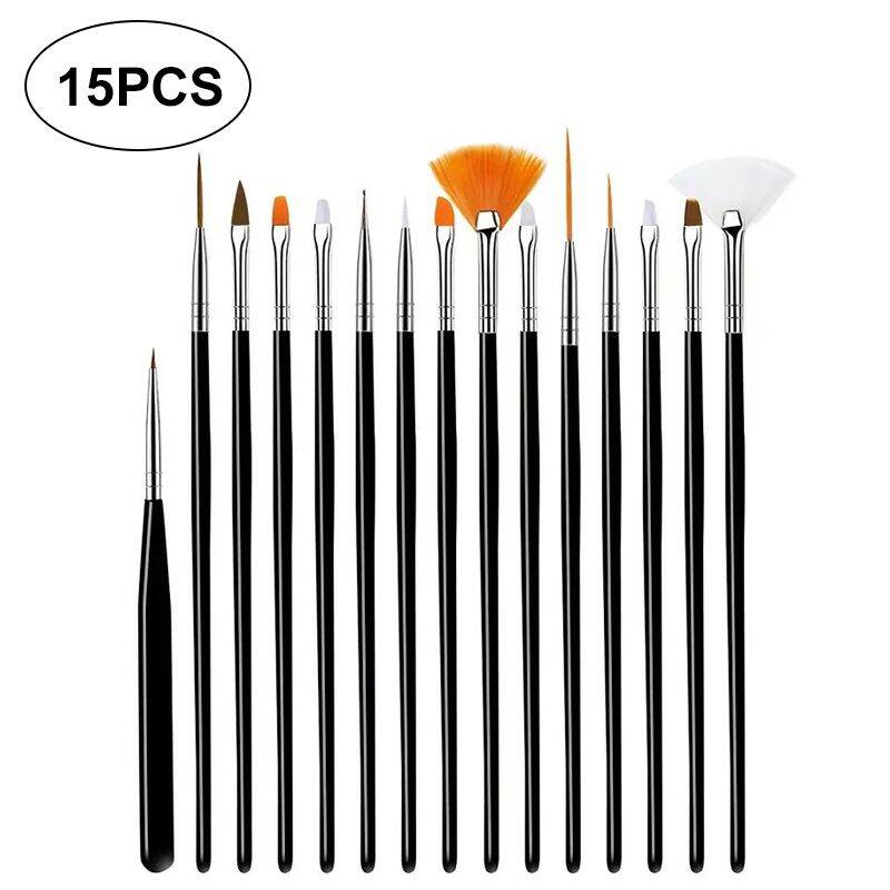 15pcs Fine Detail Paint Brush Set - Miniature Paint Brush For Detailing & Art Painting - Acrylic Watercolor OilModels