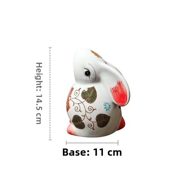 New Chinese Style Jingdezhen Ceramic Sculpture Animal Home Use Vintage Blue And White Porcelain Sealed Jar Decoration Piece