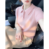 HUOLISI | Polo Collar Casual Wearable Tshirt Female