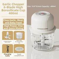 COOKER KING | Electric Garlic Mincer Small Home Use Food Processor