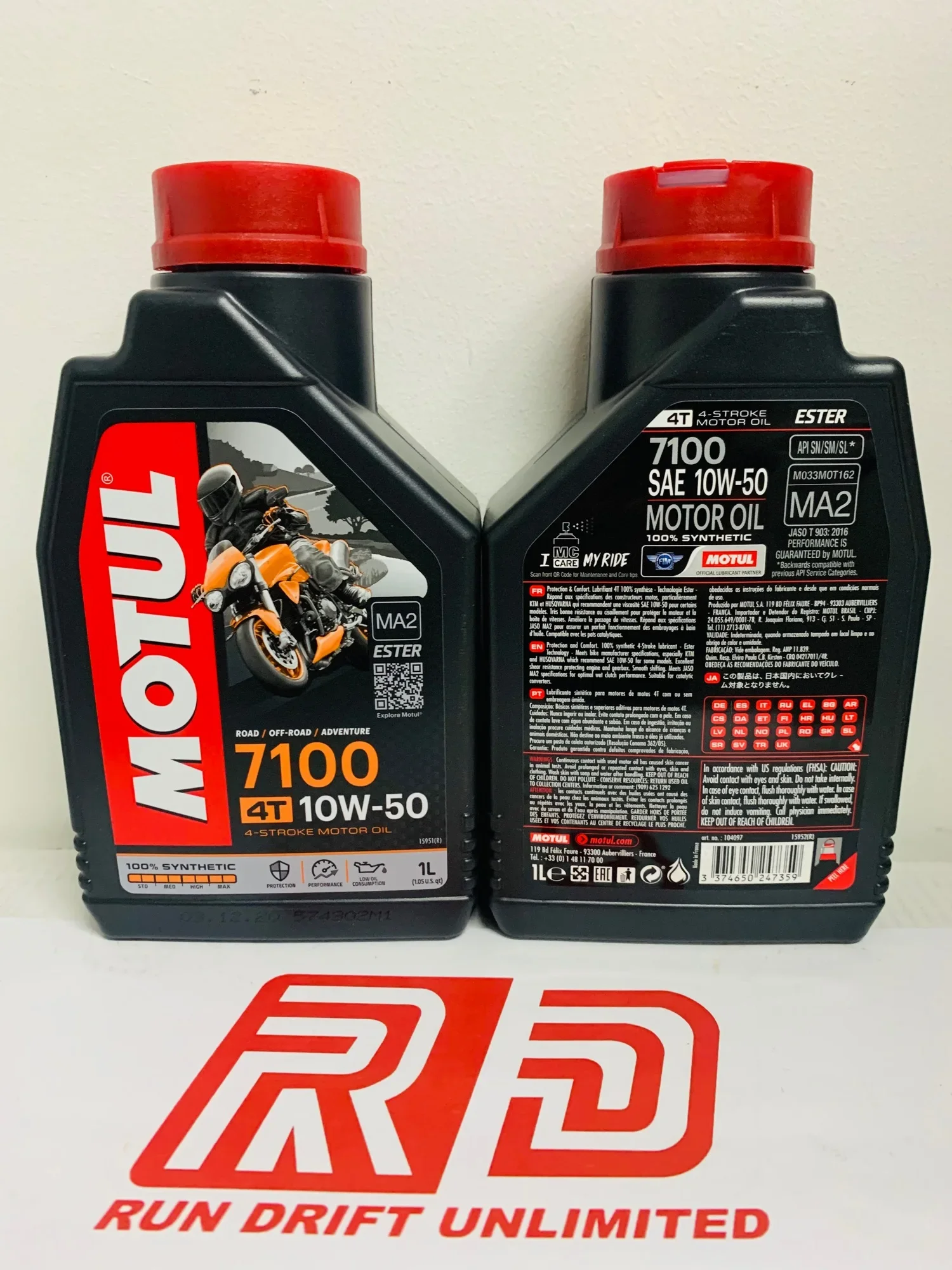 MOTUL 4T 7100 10w50 1L 100% MA2 Ester Fully Synthetic Made In France 🇫🇷