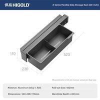 HIGOLD | Pneumatic Damper Sliding Closet Pants Rack
