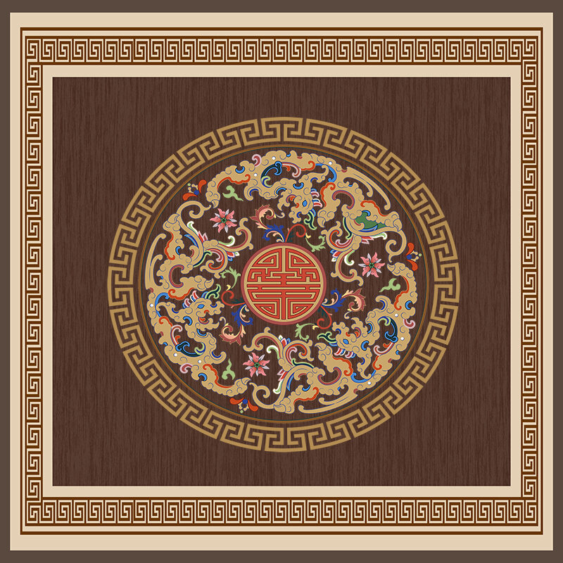 New Chinese Carpet Living Room Bedroom Living Room Home Wedding Festive Retro Affordable Luxury