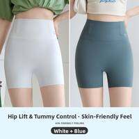 Miiow | Cat Lady Safety Shorts Womens Anti-Light Non-Roll Edge Seamless Base Layer Underwear Summer High Waist Tummy Control Shark Skin Pants Outdoor Wear