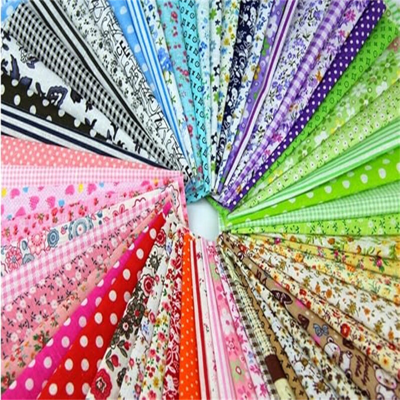 200PCS10*10cm Squares Cotton Craft Fabric Cloths for DIY Bundle Patchwork Quilting Sewing Scrapbooking Artcraft